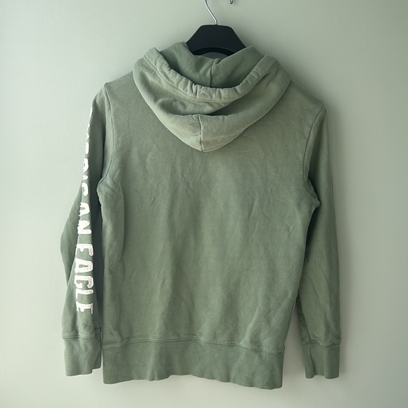 American Eagle Hoodie. Men’s XS. Color is sage green. - Picture 2 of 4